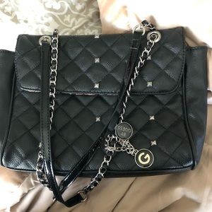 GUESS black studded purse